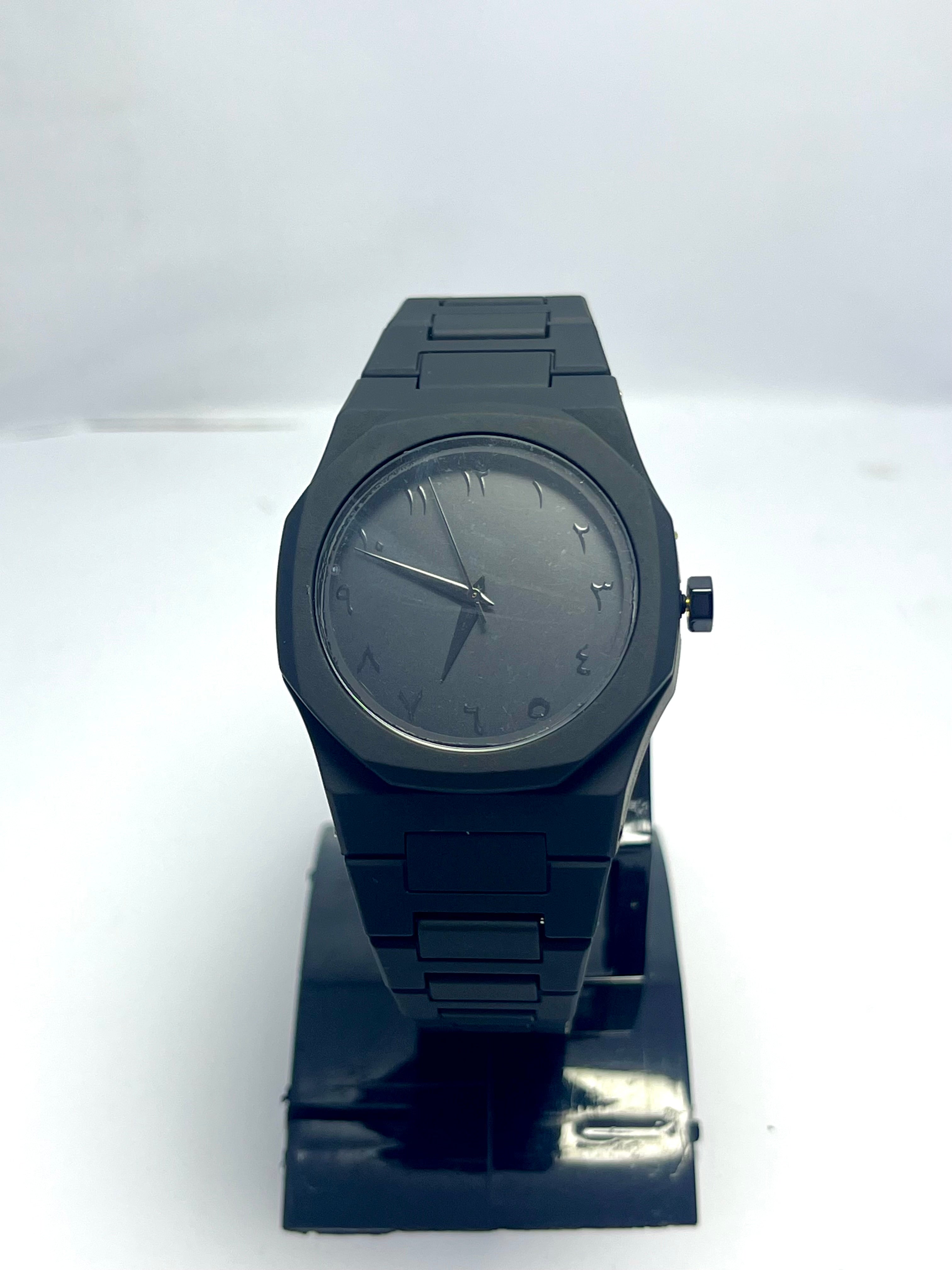 BLACK OURA ARABIC WATCH