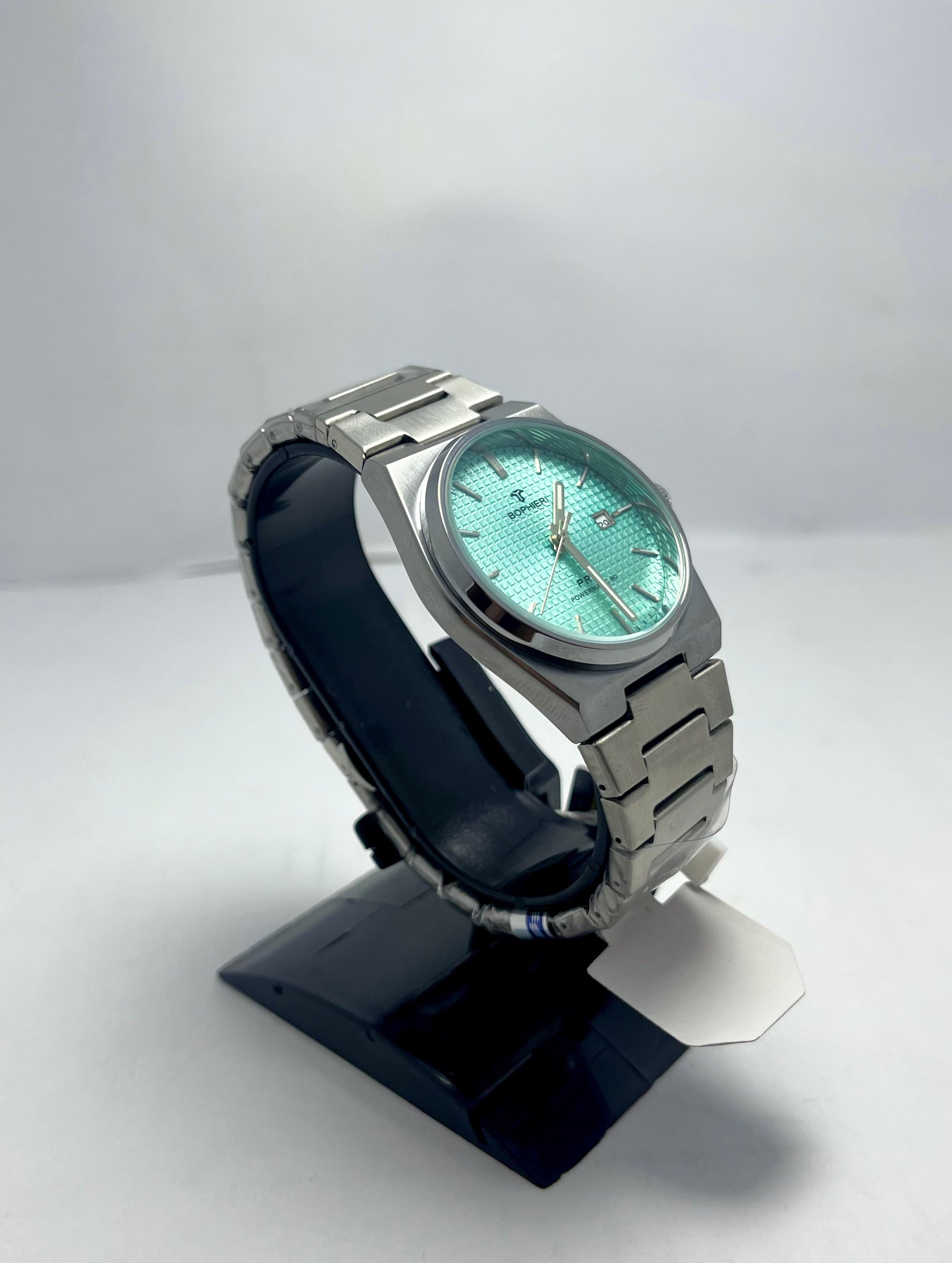 BOPHIERI WATCH 
PRX TIFNY dial with silver chain