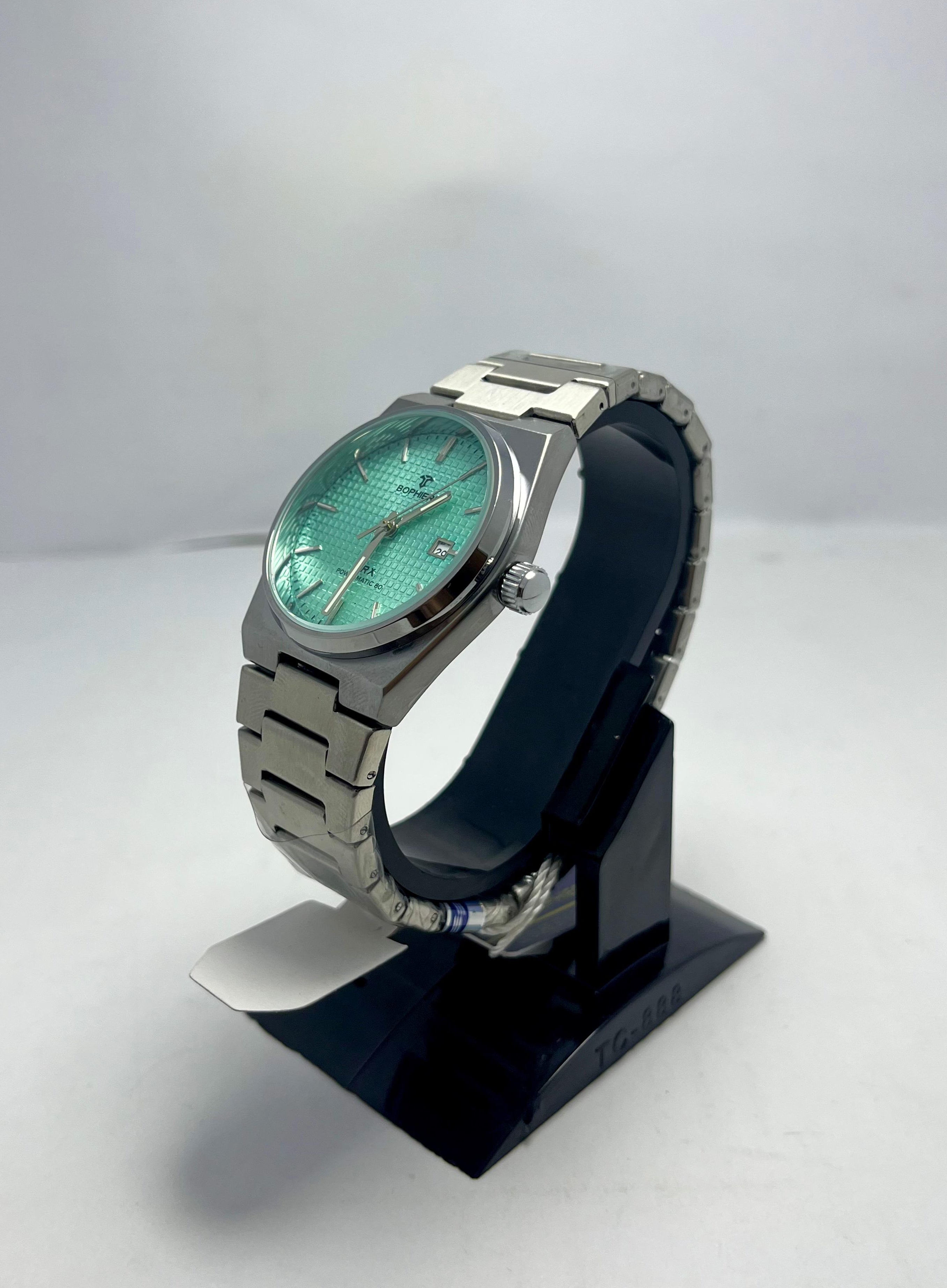 BOPHIERI WATCH 
PRX TIFNY dial with silver chain